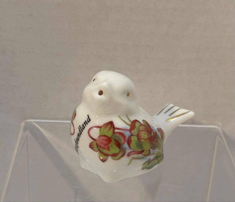 Vintage Newfoundland Bone China Bird Salt or Pepper Shaker